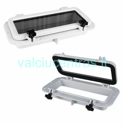 Liuko dangtis su stiklu 200x400mm Liuko dangtis su stiklu 200x400mm